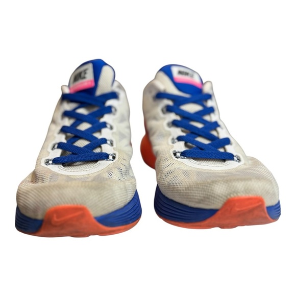 Nike LunarGlide 6 Running Shoes Size 11 White, Blue, Pink Athletic Sneakers - Picture 3 of 12